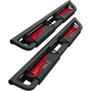 GARVEE Running Boards Compatible with Chevy Colorado/GMC Canyon Crew Cab 2015-2023, Powder Coated Truck Side Steps Nerf Bar Rock Sliders(Steel-Triple tube)