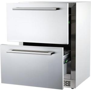 Garvee 24 in Undercounter Refrigerators with Weatherproof Full Stainless Steel Body, Built-in Beverage Refrigerator for Home and Commercial Use, Stainless Steel Door, Fast Cooling, Low Noise, 37-65 °F