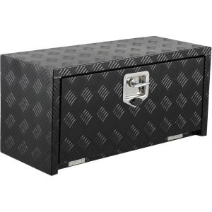 Garvee 48 in Heavy Duty Aluminum Tool Underbody Box, Waterproof Square Truck Storage Organizer Chest for Pick Up Truck Bed, Rv Trailer (48″ X 18″ X 18″ – Sliver)(30″ X 12″ X 14″ – Black)