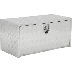 Garvee 48 in Heavy Duty Aluminum Tool Underbody Box, Waterproof Square Truck Storage Organizer Chest for Pick Up Truck Bed, Rv Trailer (48″ X 18″ X 18″ – Sliver)(30″ X 18″ X 18″ – Sliver)