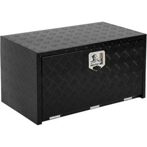 Garvee 48 in Heavy Duty Aluminum Tool Underbody Box, Waterproof Square Truck Storage Organizer Chest for Pick Up Truck Bed, Rv Trailer (48″ X 18″ X 18″ – Sliver)(24″ X 18″ X 18″ – Black)