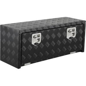 Garvee 48 in Heavy Duty Aluminum Tool Underbody Box, Waterproof Square Truck Storage Organizer Chest for Pick Up Truck Bed, Rv Trailer (48″ X 18″ X 18″ – Sliver)(36″ X 18″ X 18″ – Black)