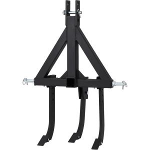 Garvee Middle Buster for CAT 0& 1, 3-Point Quick Hitch Tractors with 3 Adjustable & Replaceable Ripper Shanks, Upgraded Heavy Duty Steel Furrowing Plow