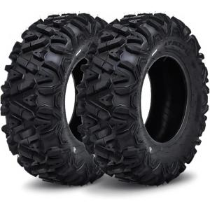 Garvee Set of 2 ATV Tires 25x8x12, 25×8-12 ATV Tires, 6PR, Tubeless, All Terrain ATV/UTV Off-Road Tire(Tread Pattern 1 (KNIGHT))