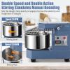 Garvee Commercial Dough Mixer 10.5 QT, 650W Dual Rotating Dough Kneading Machine with Food-Grade Stainless Steel Bowl, Security Shield & Timer, Electric Spiral Mixer for Restaurant Bakery Pizzeria(10.5 QT)