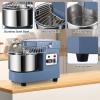 Garvee Commercial Dough Mixer 10.5 QT, 650W Dual Rotating Dough Kneading Machine with Food-Grade Stainless Steel Bowl, Security Shield & Timer, Electric Spiral Mixer for Restaurant Bakery Pizzeria(10.5 QT)