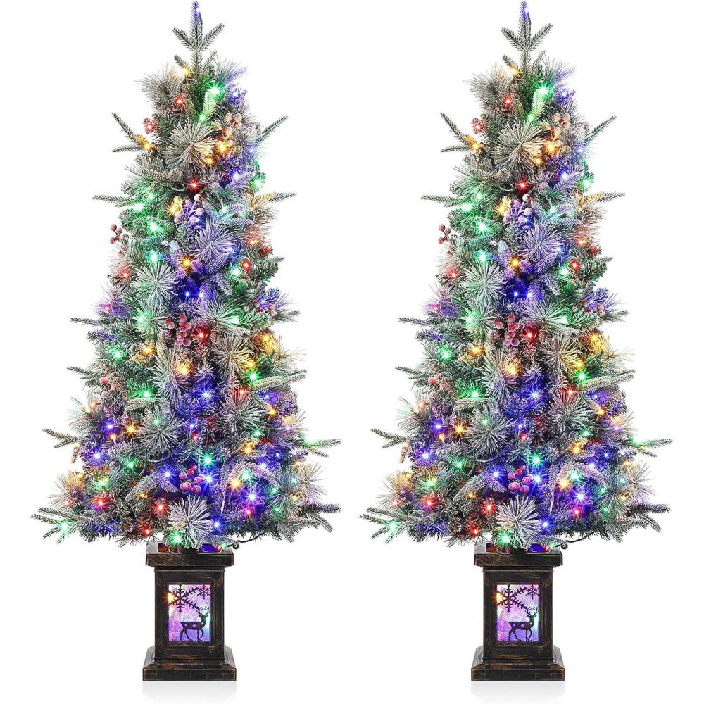 image:imageGarvee 45Ft Prelit Artificial Christmas Trees with 200 Warm Lights