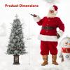 Garvee 4.5Ft Prelit Artificial Christmas Trees with 200 Warm Lights