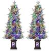 Garvee 4.5Ft Prelit Artificial Christmas Trees with 200 Warm Lights