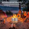 16.5 in Low Smoke Outdoor Mini Fire, Stainless Steel Smokeless Fire Pit for Outdoor Use, Backyard Gatherings, Camping, and Picnics, Includes Fire Hook(silver)
