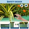 4x2x2 ft Galvanized Raised Garden Bed Outdoor, 24 in Tall Metal Planter Box for Flowers Herbs Vegetables, Rust-Resistant Raised Garden Beds for Gardening, Easy Assembly Outdoor Garden Box & Planters(Green (2 Pcs))