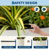 4x2x2 ft Galvanized Raised Garden Bed Outdoor, 24 in Tall Metal Planter Box for Flowers Herbs Vegetables, Rust-Resistant Raised Garden Beds for Gardening, Easy Assembly Outdoor Garden Box & Planters(Beige (2 Pcs))