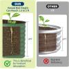 4x2x2 ft Galvanized Raised Garden Bed Outdoor, 24 in Tall Metal Planter Box for Flowers Herbs Vegetables, Rust-Resistant Raised Garden Beds for Gardening, Easy Assembly Outdoor Garden Box & Planters(Green (2 Pcs))