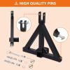 3 Point Hitch 2″ Receiver, Heavy Duty 2 inch Receiver Tow Drawbar 3 Point Hitch Adapter for Category 1 Tractors, Kubota, BX, John Deere, LM25H, WLM Tractor, NorTrac, Yanmar, Kioti, Farm Equipments