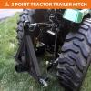 3 Point Hitch 2″ Receiver, Heavy Duty 2 inch Receiver Tow Drawbar 3 Point Hitch Adapter for Category 1 Tractors, Kubota, BX, John Deere, LM25H, WLM Tractor, NorTrac, Yanmar, Kioti, Farm Equipments