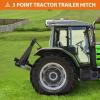 3 Point Hitch 2″ Receiver, Heavy Duty 2 inch Receiver Tow Drawbar 3 Point Hitch Adapter for Category 1 Tractors, Kubota, BX, John Deere, LM25H, WLM Tractor, NorTrac, Yanmar, Kioti, Farm Equipments