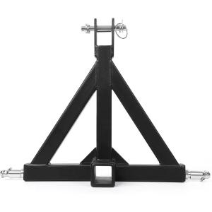 3 Point Hitch 2″ Receiver, Heavy Duty 2 inch Receiver Tow Drawbar 3 Point Hitch Adapter for Category 1 Tractors, Kubota, BX, John Deere, LM25H, WLM Tractor, NorTrac, Yanmar, Kioti, Farm Equipments