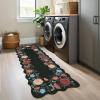 Garvee 8×10 Rug for Bedroom, Modern Plaid Rugs for Living Room, Non Skid Chrismas Rug Non Slip Stain Resistant Dining Room Area Rug, Washable Office Area Rug, Green(Black Tone)