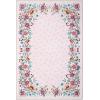 Garvee Blue 5×7 Area Rugs for Living Room, Washable Floral Rug with Non-Slip Backing, Low-Pile Carpet for Bedroom Dining Room(Pink)