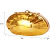 Women’s Purse with Removable Chain, Acrylic Shell Shape Evening Bag for Wedding, Party, Prom, Cocktail, Date Night(Gold)