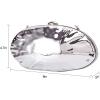 Women’s Purse with Removable Chain, Acrylic Shell Shape Evening Bag for Wedding, Party, Prom, Cocktail, Date Night(Silver)