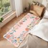 Garvee 8×10 Rug for Bedroom, Modern Plaid Rugs for Living Room, Non Skid Chrismas Rug Non Slip Stain Resistant Dining Room Area Rug, Washable Office Area Rug, Green(Pink Tone)