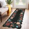 Garvee 8×10 Rug for Bedroom, Modern Plaid Rugs for Living Room, Non Skid Chrismas Rug Non Slip Stain Resistant Dining Room Area Rug, Washable Office Area Rug, Green(Black Tone)