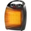 Garvee Space Heater – Electric Heaters w/Thermostat 1500W/750W, Fast Heating Ceramic Desk Top Heater & Fan, Tip-Over Overheat Protection Safe Quiet for Office, Room (Thermostat Heater Fan, Silver)(Balck)