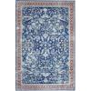 GARVEE Boho 5×7 Area Rugs for Living Room, Vintage Persian Rug for Bedroom, Oriental Distressed Floral Print Indoor Carpet Rug Washable Thin Rug Non Slip Large Throw Rugs for Dining Room Kitchen, Blue
