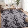 Garvee 10×13 Large Fluffy Living Room Area Rug Soft Plush Bedroom Throw Carpet Modern Solid Color Shaggy Rug Non Slip Non Shedding Fuzzy Faux Fur Area Rug for Nursery Home Decor, Dark Grey