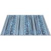 Garvee 2×3 Ft Modern Geometric Area Rug for Living Room, Plush & Soft Faux Wool, Machine Washable Non-Slip Large Carpet for Living Room, Bedroom, Dining Room/Office/Farmhouse/Home Decor (Blue)