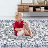 Garvee 2×3 ft Vintage Distressed Medallion Area Rug – Machine Washable Non-Slip Area Rugs – Boho Floral Carpet for Living Room, Bedroom, Dining Room – Retro Indoor/Outdoor Home Decor(Blue)(Blue)