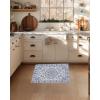 Garvee 2×3 ft Vintage Distressed Medallion Area Rug – Machine Washable Non-Slip Area Rugs – Boho Floral Carpet for Living Room, Bedroom, Dining Room – Retro Indoor/Outdoor Home Decor(Blue)(Blue)