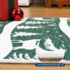Garvee 2×6 Runner Rug, Checkered Christmas Rugs for Holiday Decor, Non Slip Low Pile Washable Rug for Kitchen, Entryway, Living Room, Bedroom, Red(Green (Xmas Tree Reindeer))