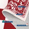 Garvee 2×6 Runner Rug, Checkered Christmas Rugs for Holiday Decor, Non Slip Low Pile Washable Rug for Kitchen, Entryway, Living Room, Bedroom, Red(Red and White)