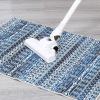 Garvee 3×5 ft Modern Geometric Area Rug for Living Room, Plush & Soft Faux Wool,Machine Washable Non-Slip Large Carpet for Living Room, Bedroom, Dining Room/Office/Farmhouse/Home Decor(Blue)(Blue)