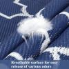Garvee 5×8 ft Reversible Mats, Outdoor Rug for Patio Clearance, Waterproof Carpet, Plastic Straw Rug for Indoor Outdoor, Floor Mat&Rug for RV Porch Camping Backyard Deck Trailer (Dark Blue/White)