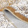 Garvee 8×10 ft Vintage Neutral Printed Pattern Area Rug, Washable Boho Area Rugs, Stain-Resistant Non-Slip Large Soft Carpet for Living Room, Dining Room & Home Decor-Non Shedding/Low Pile(Black)(Camel)