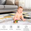 Garvee 9×12 ft Area Rugs for Living Room, Washable Abstract Non-Slip Large Rug Stain Resistant Carpet, Low Pile Soft Indoor Rug for Bedroom, Dining Room/Nursery/Kitchen/Home Office（Black Gold(Gold)