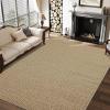 Garvee 9×12 ft Realistic Braided Area Rug, Stain Resistant Machine Washable Non-Shedding Modern Abstract Rug, Soft Thin Indoor Non Slip Carpet for Bedroom/Dining Room,/KIds Play Room/Home Office(Blue)(Camel)