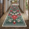 Garvee Floral 9×12 Area Rugs for Living Room Bedroom Soft Non Slip Stain Resistant Botanical Print Carpet Indoor Vintage Low Pile Large Floor Rug for Dining Room Classroom Office Apartment, Green(Grey Green)