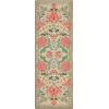 Garvee Floral 9×12 Area Rugs for Living Room Bedroom Soft Non Slip Stain Resistant Botanical Print Carpet Indoor Vintage Low Pile Large Floor Rug for Dining Room Classroom Office Apartment, Green(Brown)