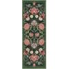 Garvee Floral 9×12 Area Rugs for Living Room Bedroom Soft Non Slip Stain Resistant Botanical Print Carpet Indoor Vintage Low Pile Large Floor Rug for Dining Room Classroom Office Apartment, Green(Green)