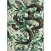 Garvee Hallway Runner Rug 2×6 Washable Kitchen Rugs Non Slip Bathroom Rugs Stain Resistant Entryway Rug Modern Snake Area Rug for Front Door Laundry Room Green(9′ x 12′ (Rectangular))