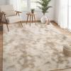 Garvee Large Shag Rug 6×9 Living Room Bedroom Area Rug Non Slip Ultra Soft Modern Solid Color Nursery Throw Carpet Cozy Plush Tie-Dyed Rug for Boys Girls Kids Room Home Decor Dorm, Beige