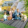 Garvee Outdoor Rug, Outdoor Plastic Straw Rug, Outdoor Rugs 9×12 for Patios Clearance Waterproof Patio Rug, Camping Rugs for Outside Rv, Grey Recyclable Woven Rugs for Yard, Deck,Orange/Pink/Green(Black + White)