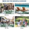 Garvee Patio Rugs Outdoor 10×14 Plastic Straw Rug Reversible Camping Carpet, Waterproof Vintage Outdoor Mat with 4 Stakes and Storage Bag for RV, Picnic, Backyard, Deck, Balcony, Porch, Beach(Leaf|green&white)