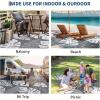 Garvee Patio Rugs Outdoor 10×14 Plastic Straw Rug Reversible Camping Carpet, Waterproof Vintage Outdoor Mat with 4 Stakes and Storage Bag for RV, Picnic, Backyard, Deck, Balcony, Porch, Beach(Leaf|grey&white)