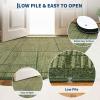 Garvee Washable 2×6 Kitchen Rugs, Modern Geometric Entryway Rug Soft Non Slip Washable Runner Rug for Hallway Bedroom, Stain Resistant Low Pile Contemporary Long Carpet for Entrance Laundry, Green(Patchworked|green)