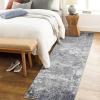Garvee Washable 4×6 Area Rug for Bedroom Low Pile Living Room Carpet Mat Non Shedding Modern Braided Print (Not Woven) Small Carpet for Bedside Kitchen Entryway Kids Room Office College Dorm, Beige(Abstract | Grey)